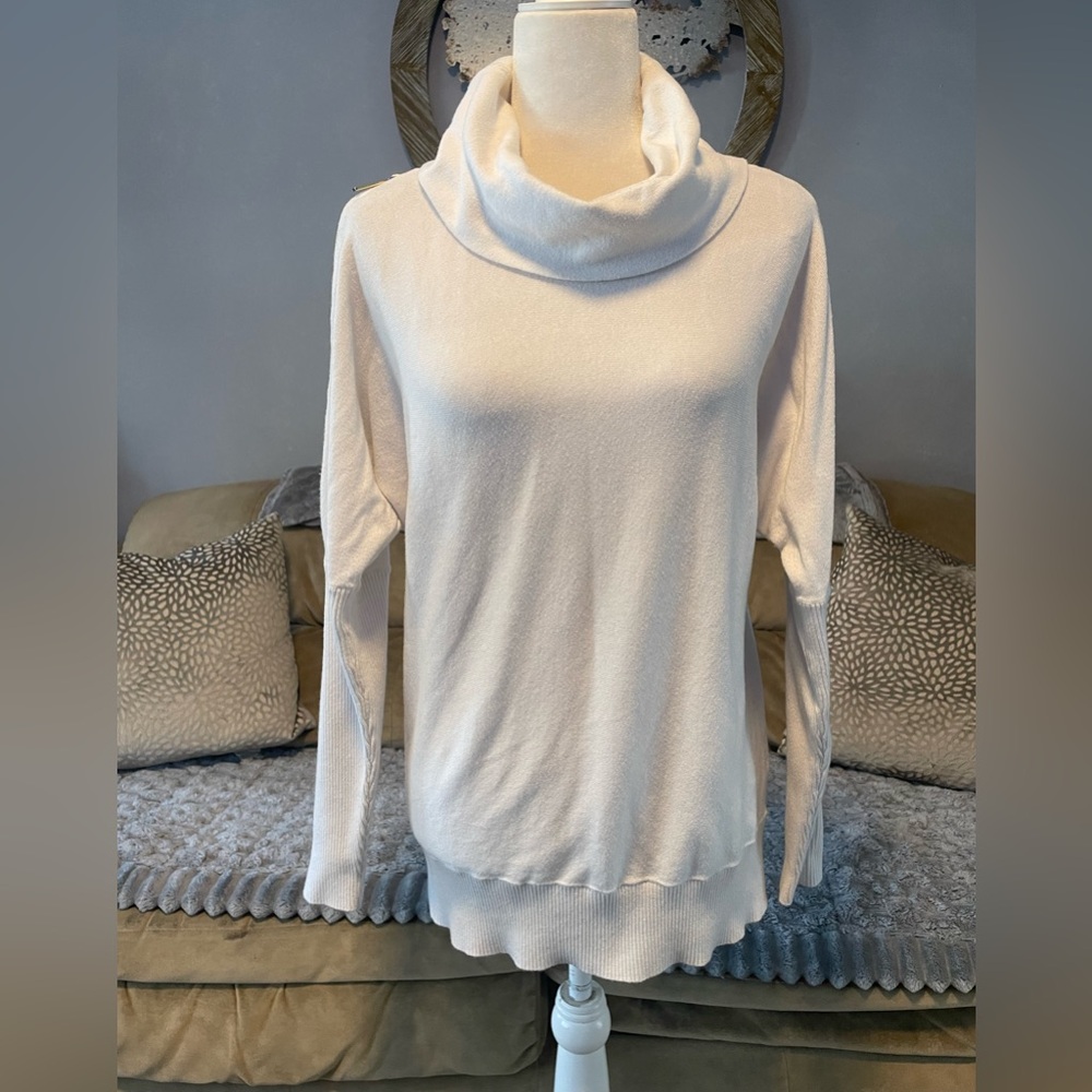 Michael Kors zippered cold shoulder sweater